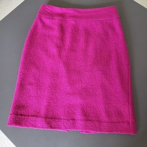 Banana Republic Wool Pencil Skirt Hot Pink 00P